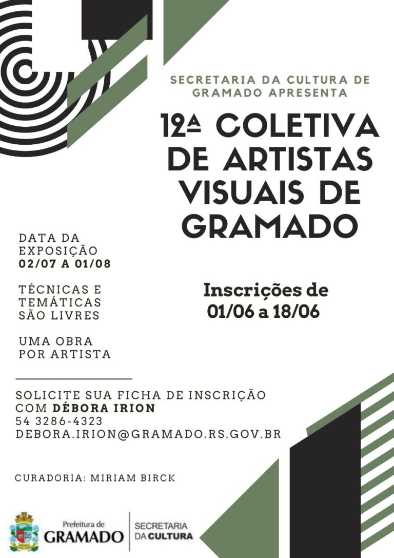 12ª Coletiva dos Artistas Visuais de Gramado ocorrerá de 2 de julho a 1º de agosto