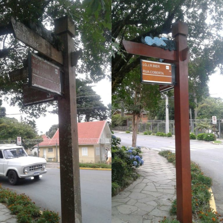 Secretaria de Obras vai recuperar postes e pintura de nomes das ruas