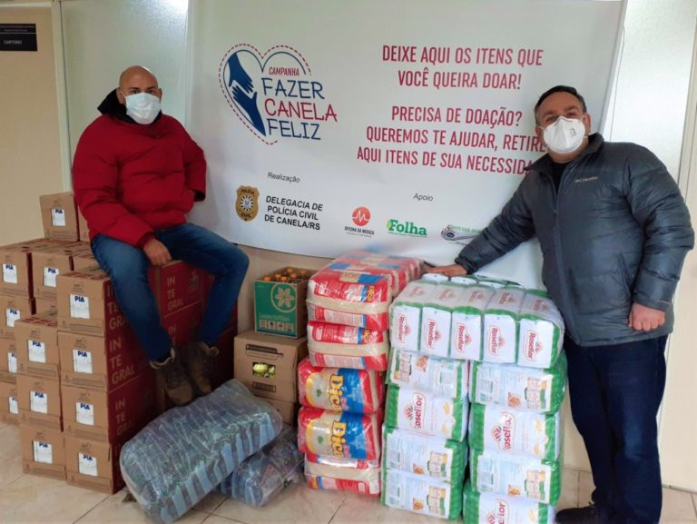 Reserva da Serra doa 1 tonelada de alimentos para a Campanha Fazer Canela Feliz