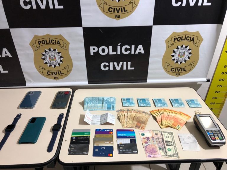 Um grande golpe com cartões de crédito que foi evitado pela polícia