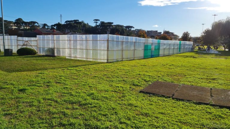 A obra que possibilitará criar peixes no Parque do Lago
