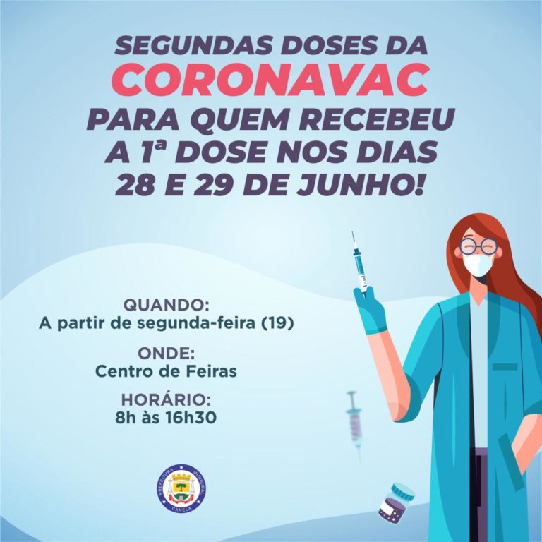 Canela recebe 440 doses da CoronaVac exclusivamente para segundas doses