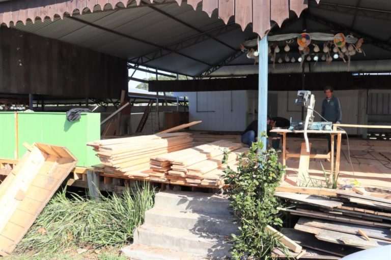 Obras nos pavilhões da Festa da Colônia chegam à 60%