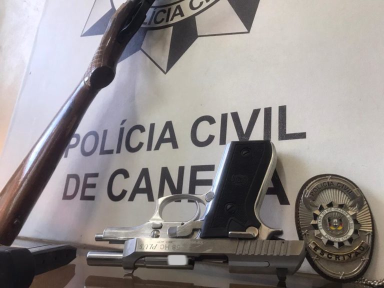 PC: operação de combate a violência contra a mulher aprende duas armas de fogo
