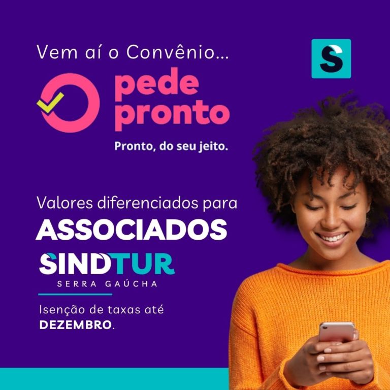 Sindtur firma convênio com plataforma de delivery com isenção de taxas até dezembro