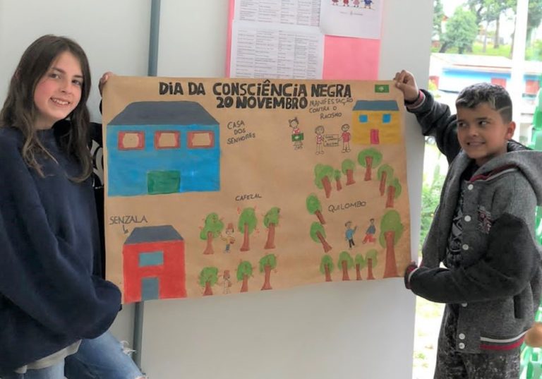Dia da Consciência Negra é celebrado pelas crianças do Projeto Sapeca