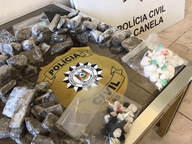 PC prende traficante e apreende grande quantidade de drogas