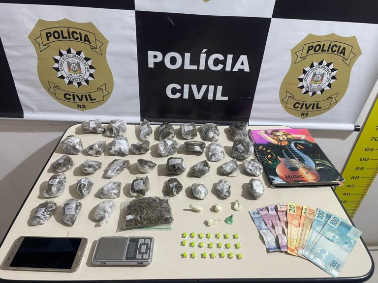 Polícia Civil prende traficante e desarticula ponto de distribuição de drogas em Gramado