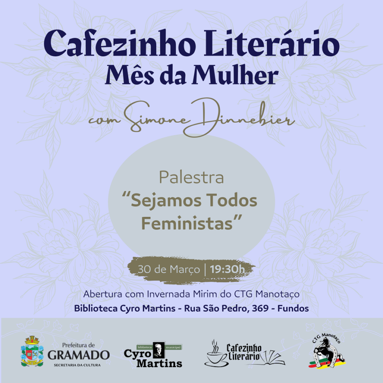 Cafézinho Literário encerra o mês da mulher