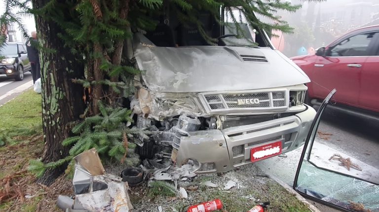 Parada repentina em faixa de pedestre provoca acidente na ERS-235