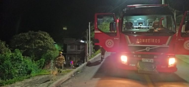 Ação rápida de bombeiros evita propagação de incêndio