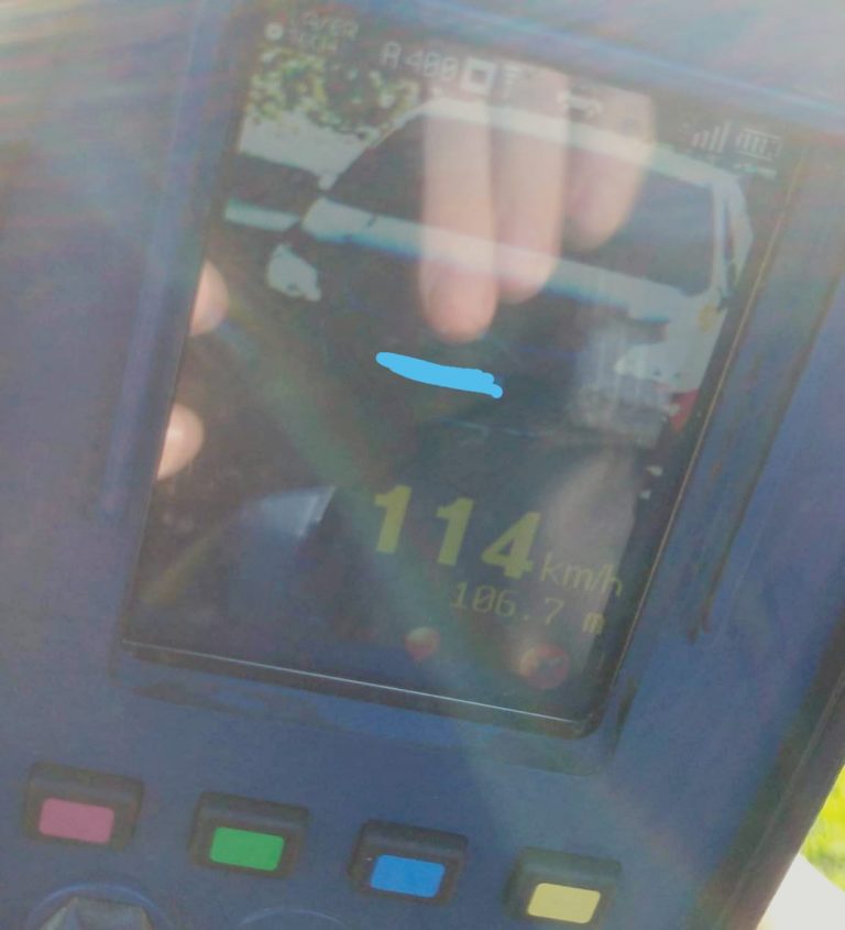 Veículo é flagrado a 114 km/h em trecho de 60 km/h