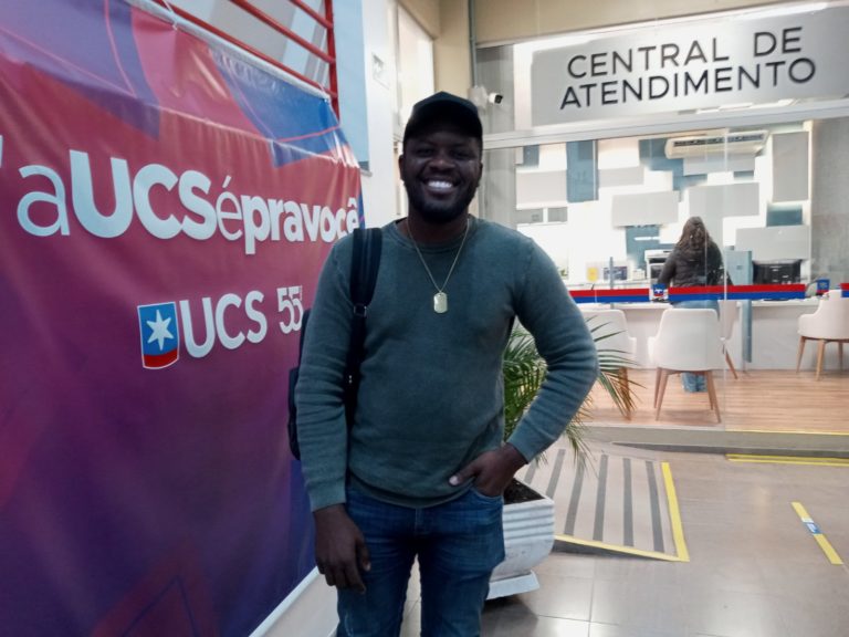 “Fui muito bem recebido”, diz acadêmico haitiano sobre a UCS 