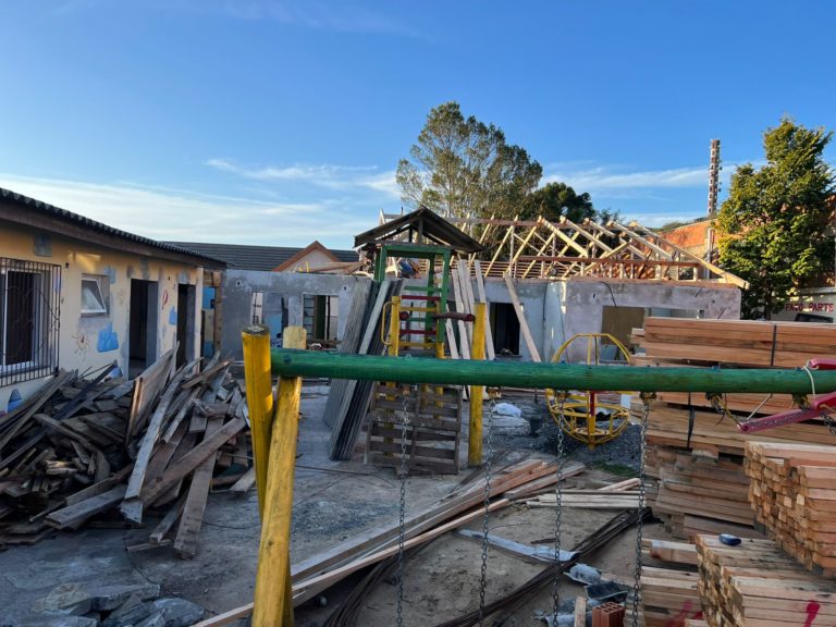 Obras de reforma na Escola de Educação Infantil Paulina Benetti avançam