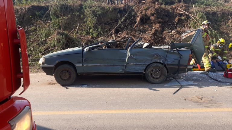 Mulher é vítima de acidente no Saiqui