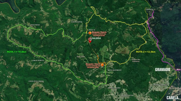 Estrada da Linha Furna está interditada