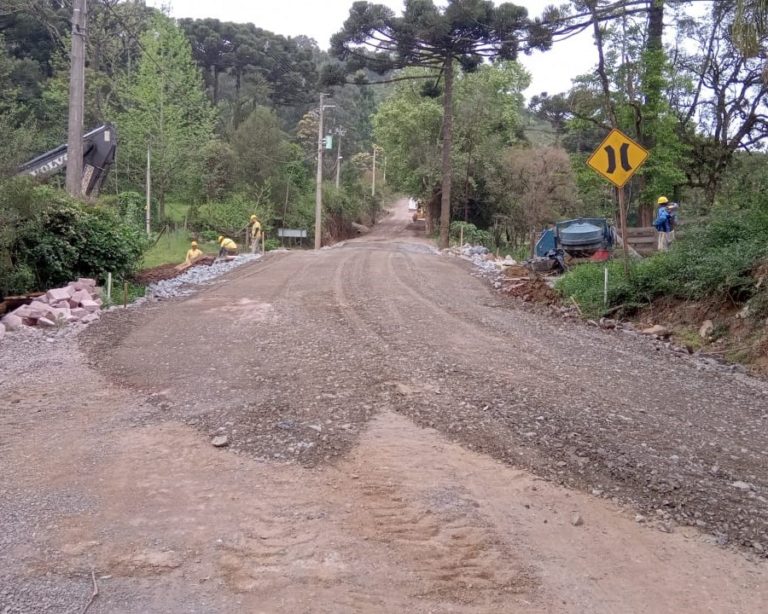 Ponte da Linha  Furna é concluída e estrada está liberada