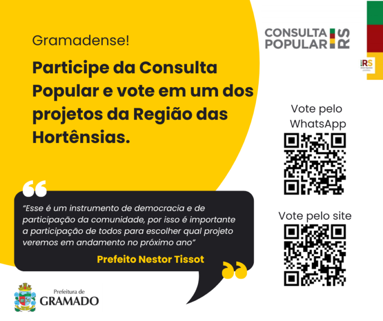 Região das Hortênsias tem três projetos para Consulta Popular