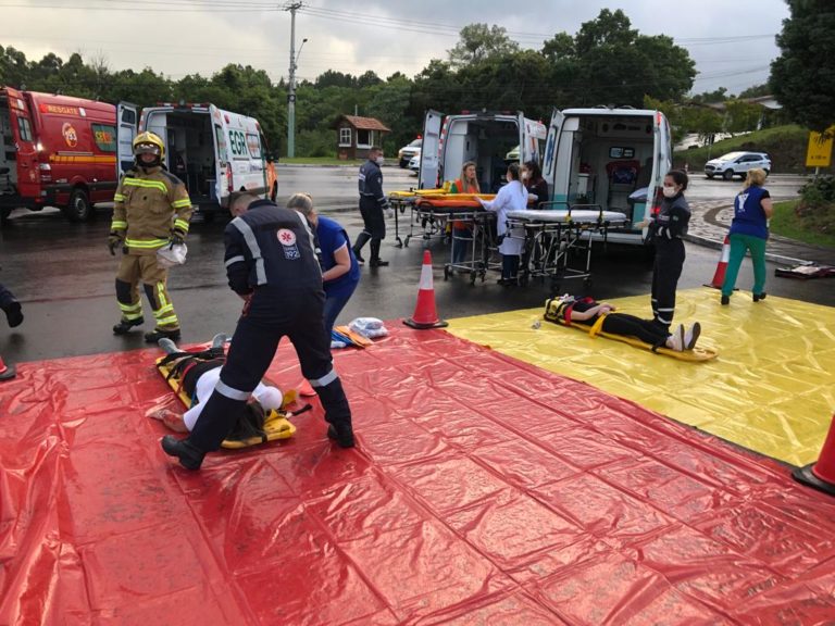 Órgãos de saúde e segurança realizaram simulado de atendimento na Várzea Grande