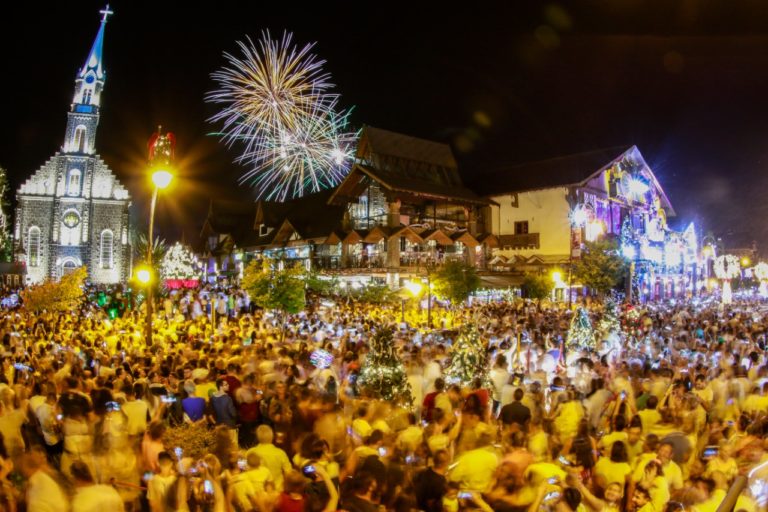 Réveillon em Gramado terá queima de fogos de artifício no Centro