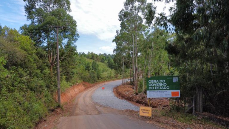 Pavimentação da Estrada do Parque dos Pinheiros está em andamento