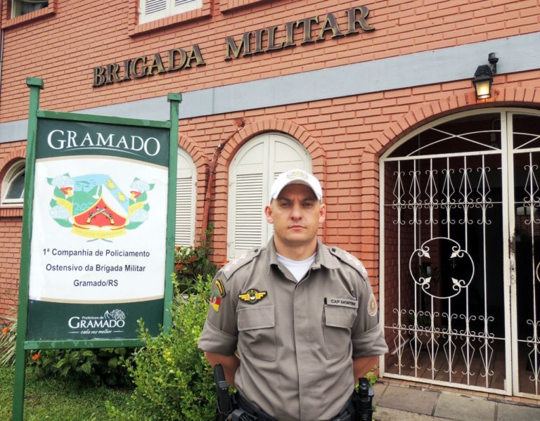 Capitão Montini assume o comando da Brigada Militar de Gramado