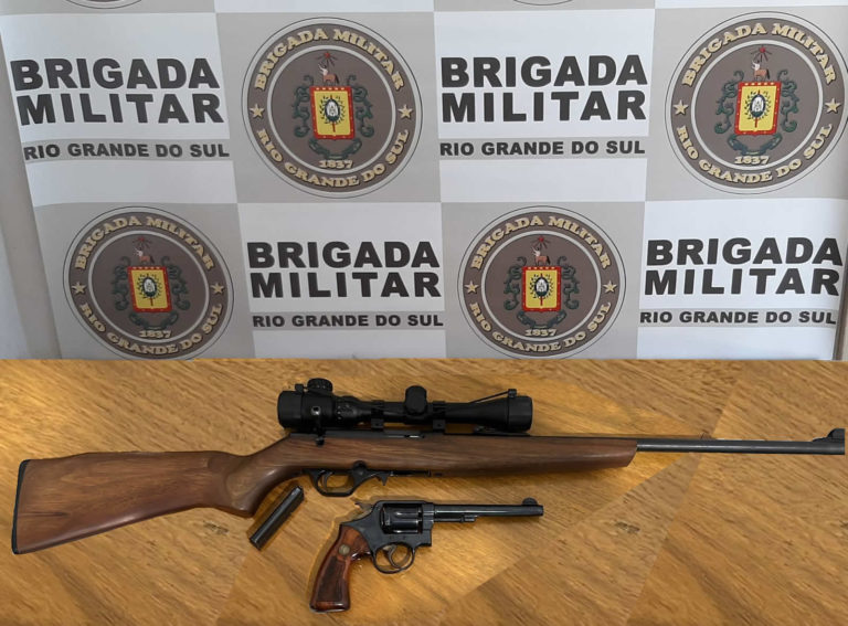 Homem é preso por posse irregular de arma de fogo, após desentendimento com a esposa