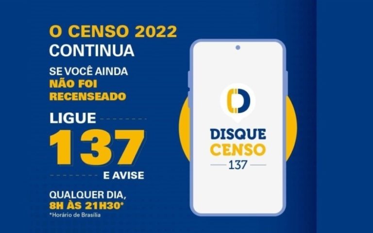 Disque-Censo está no ar