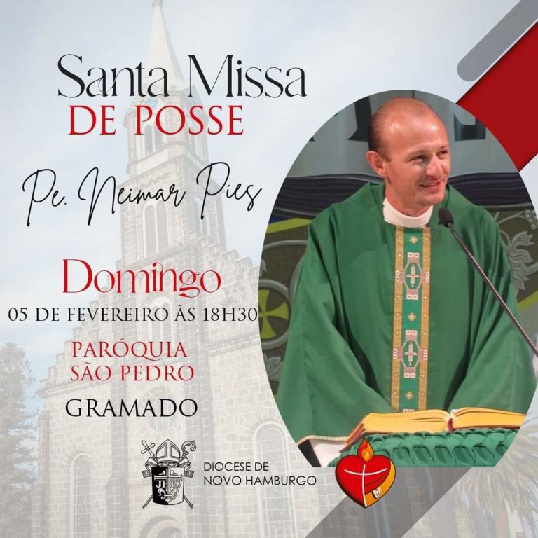 Missas de posse dos novos párocos acontecem nos próximos dias