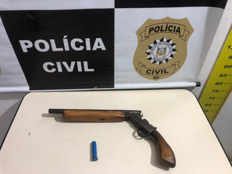 Polícia Civil apreende arma de fogo em atendimento à ocorrência de violência contra a mulher
