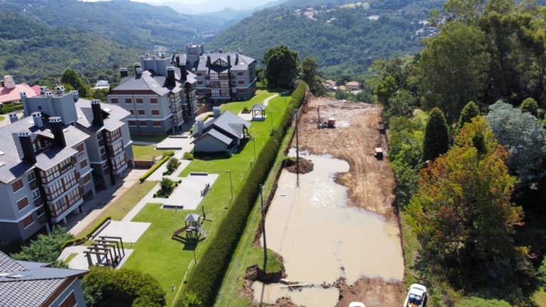 Iniciam as detonações na obra de ligação entre os bairros Prinstrop e Piratini