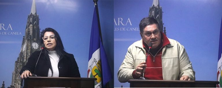 Vereadores Carmen Jungton e Carlos Oliveira assumem cadeiras no Legislativo canelense