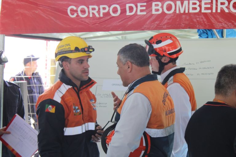 Forças de segurança preparadas para possíveis desastres
