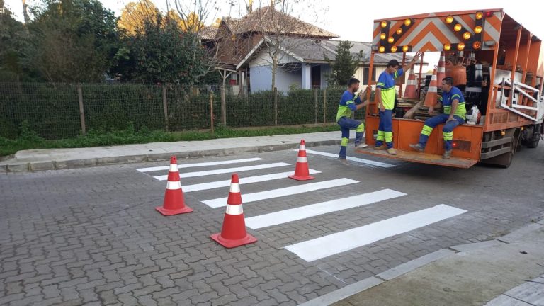 Após período chuvoso, Departamento de Trânsito retorna ações de sinalização nas ruas