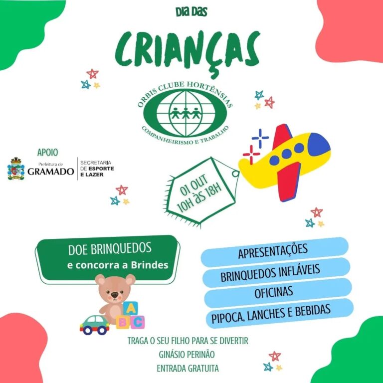Orbis Clube Hortênsias realiza evento de Dia das Crianças no domingo