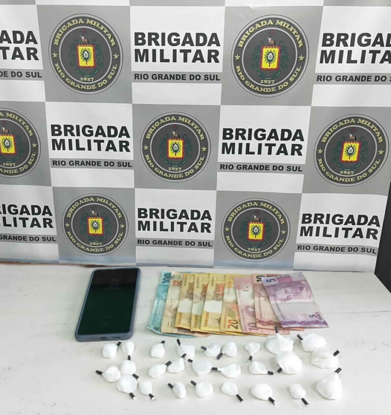 Traficante é preso com 26 porções de cocaína