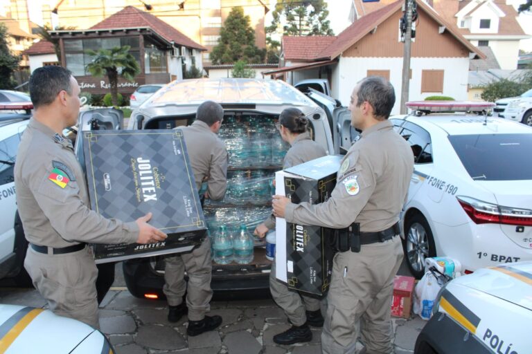 Brigada Militar envia donativos arrecadados para atingidos pelo temporal