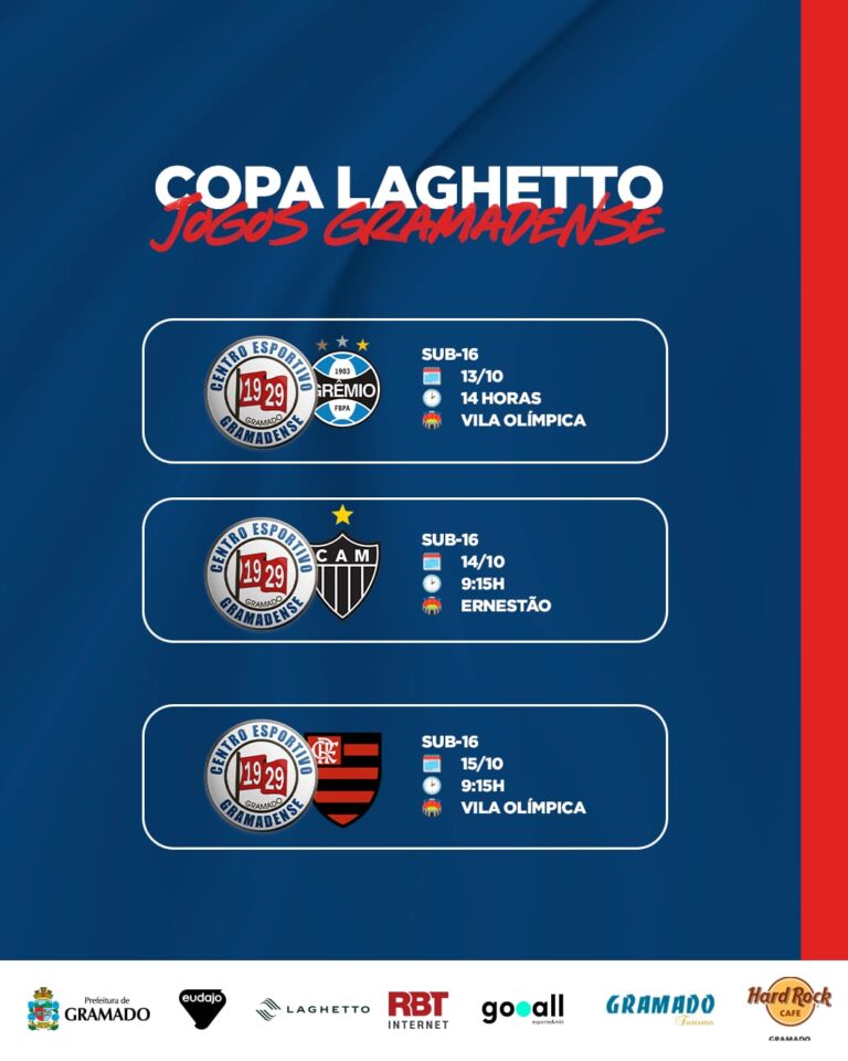 Gramadense estreia contra o Grêmio nesta sexta-feira pela Copa Laghetto