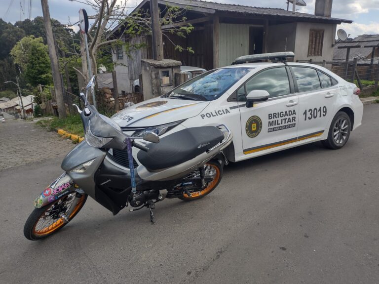 “Intenção era fumar toda a moto em pedra de crack”, diz detido com moto furtada