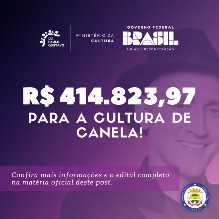 Inscrições dos editais da Lei Paulo Gustavo se encerram nesta segunda-feira