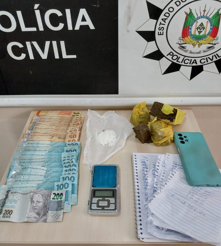 Duas mulheres são presas com maconha, cocaína e dinheiro