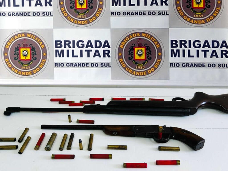 BM apreende armas e munições em um bar
