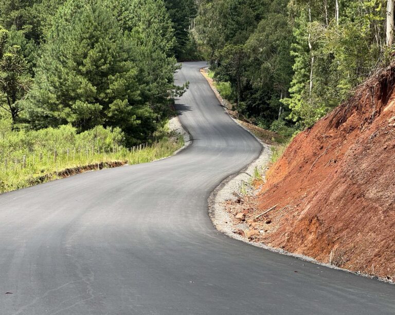 Avança pavimentação na Estrada do Parque dos Pinheiros