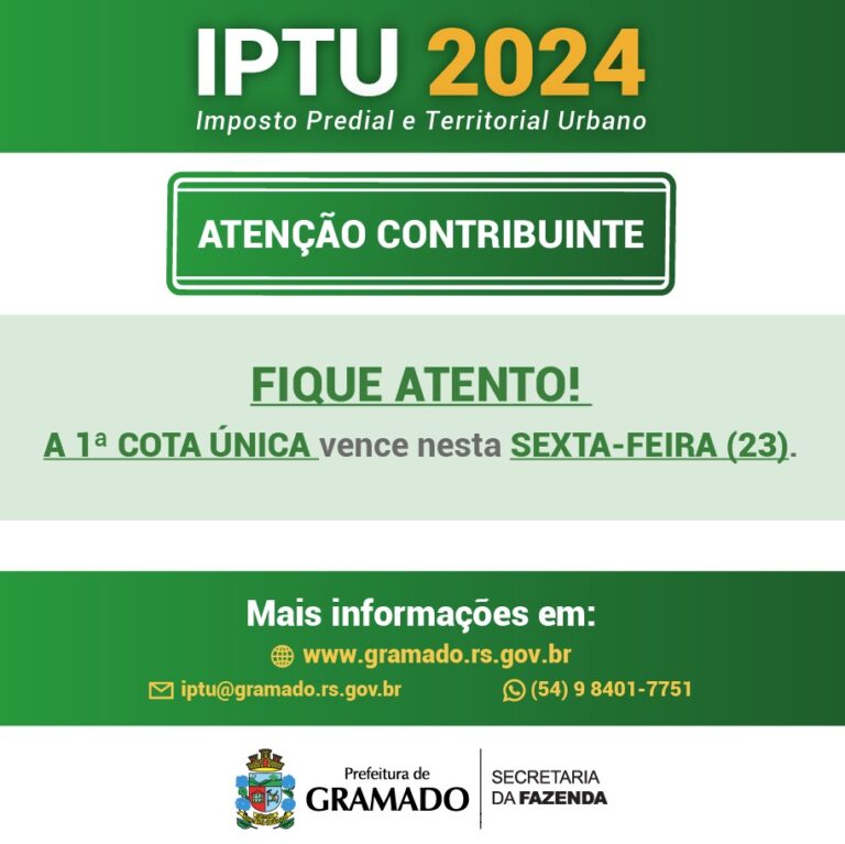 Últimos dias para pagar a cota única do IPTU com até 15% de desconto