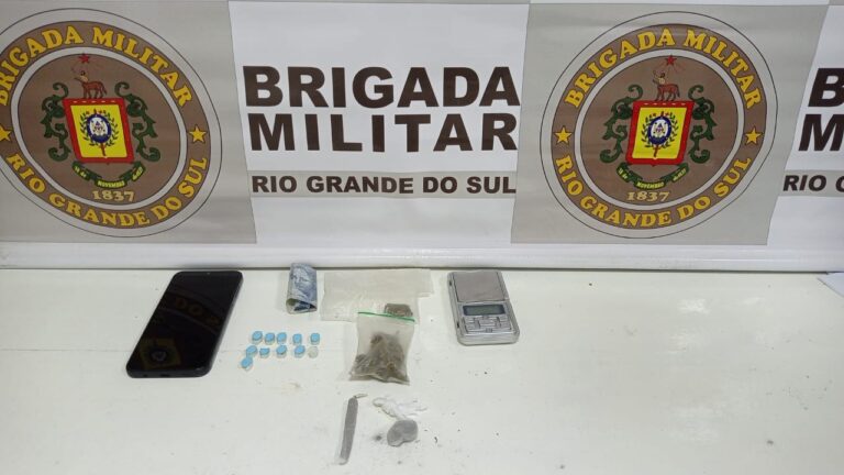 Brigada Militar realiza apreensão por tráfico de drogas