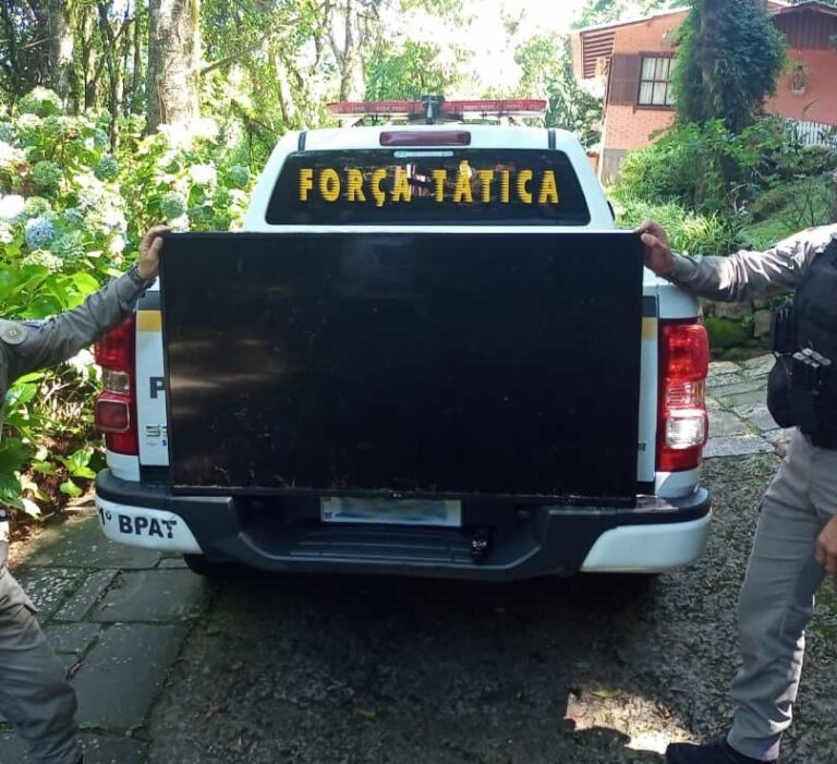 BRIGADA MILITAR RECUPERA TV FURTADA