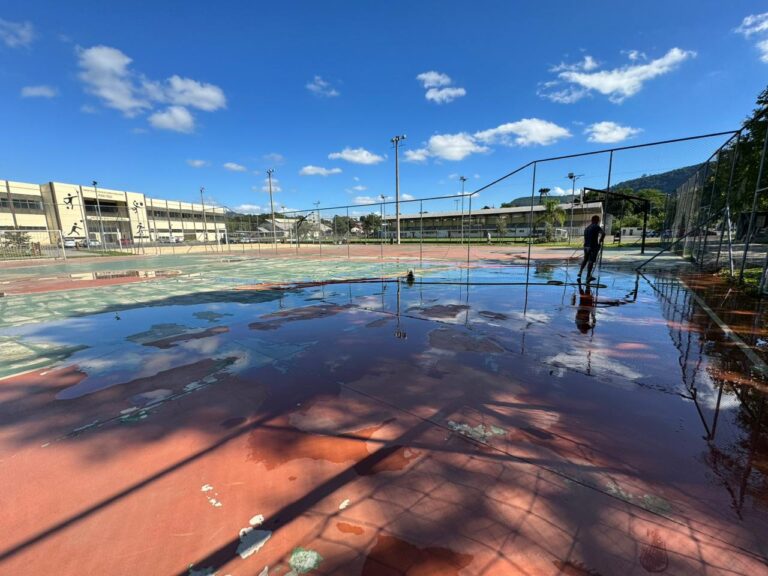 Quadras externas da Vila Olímpica estão fechadas para execução de melhorias