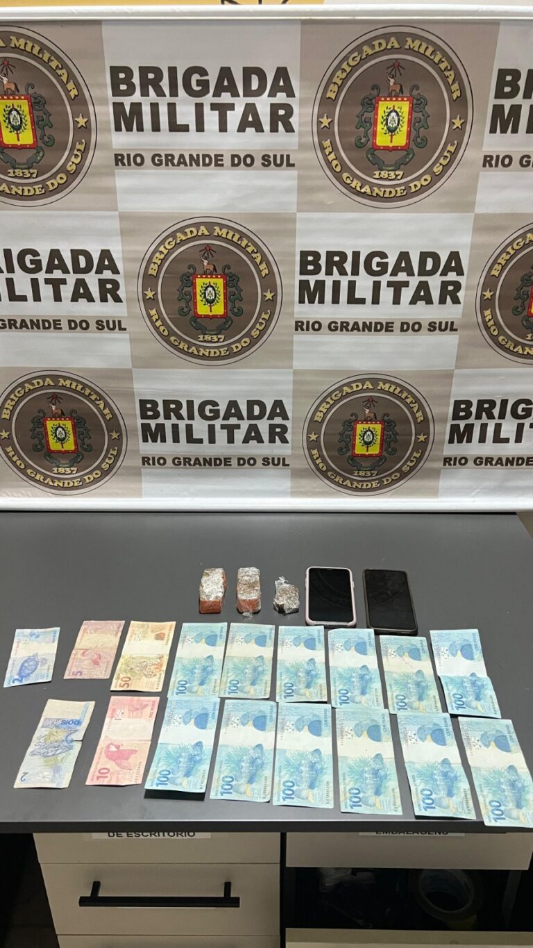 Polícia realiza perseguição e prende homem por tráfico de drogas