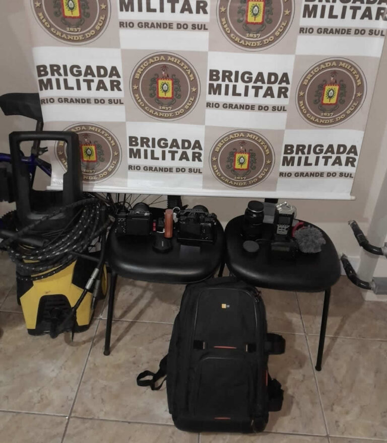 Brigada Militar prende autor de vários furtos e receptador dos objetos