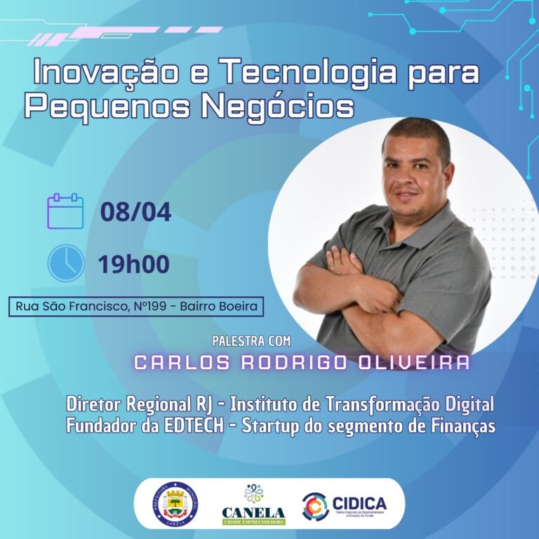 Palestra Tecnologia e Inovação para Pequenos Negócios busca impulsionar empreendedores